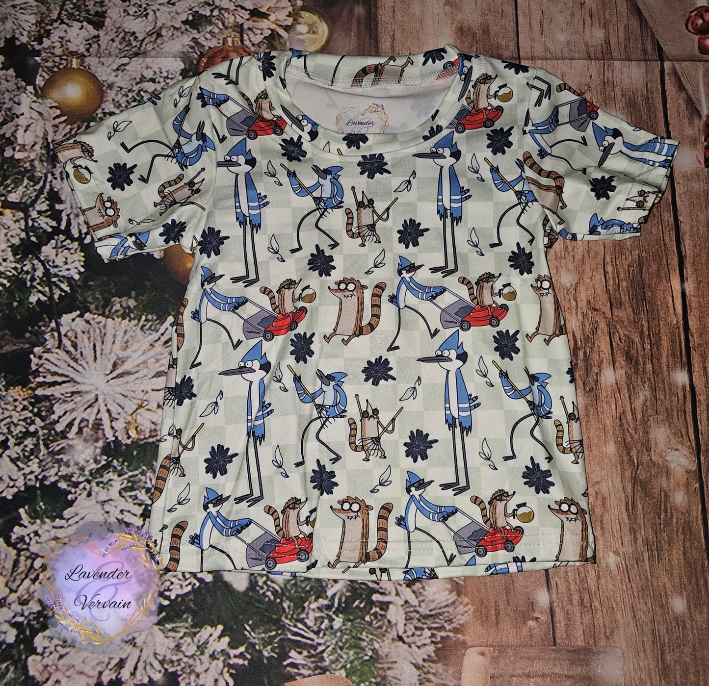 Racoon & bird tee