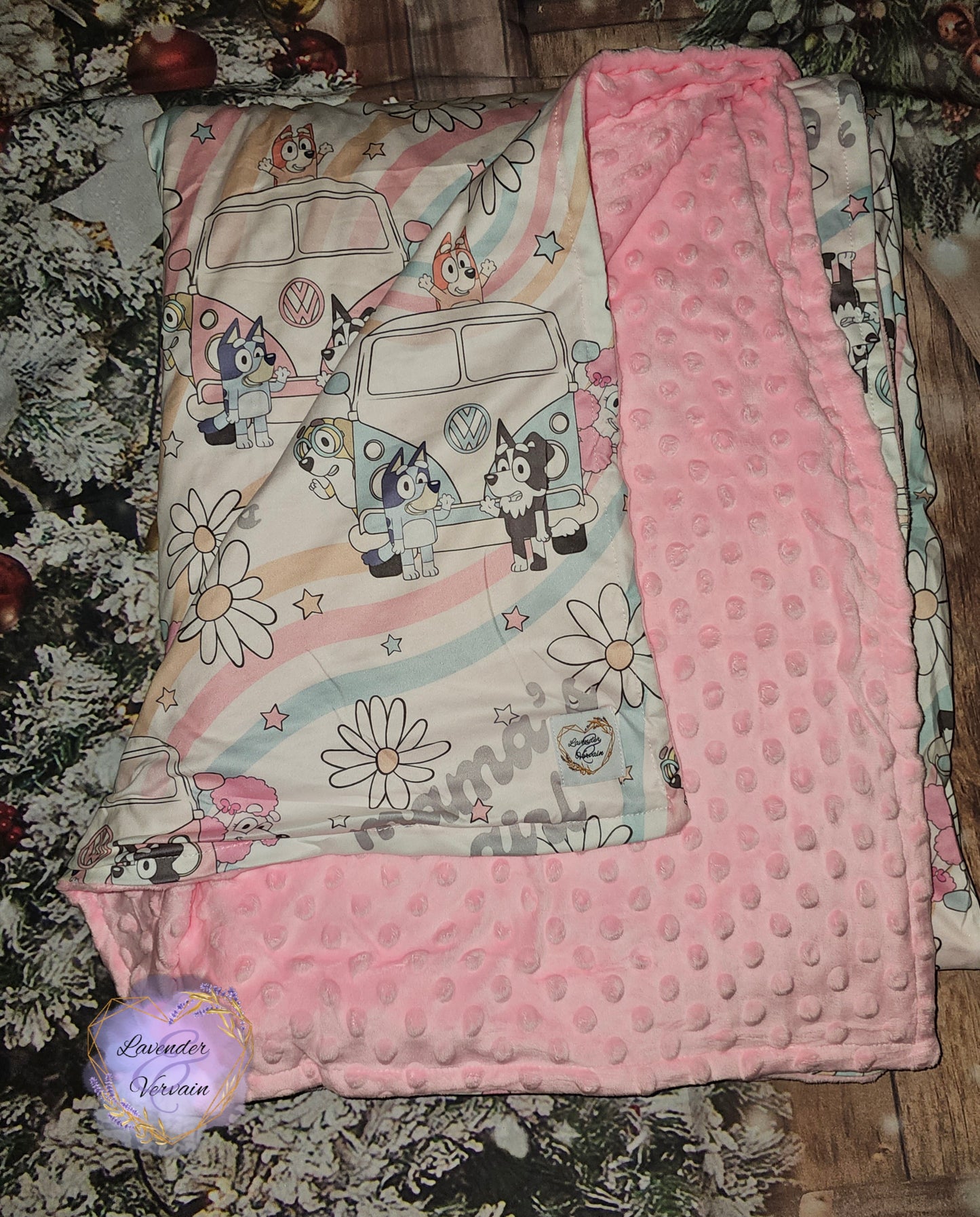 Minky blanket bloom size