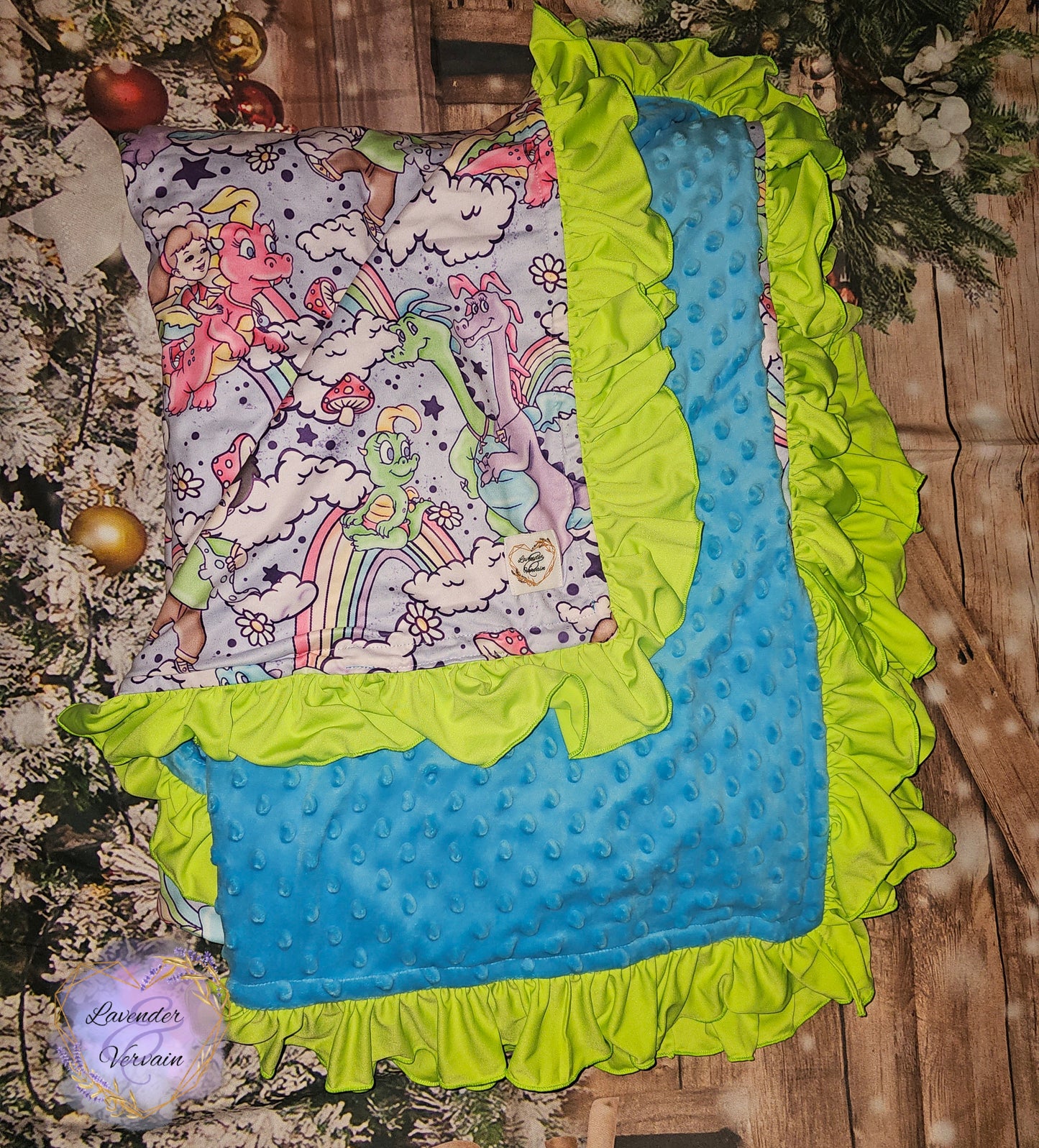 Minky blanket bloom size