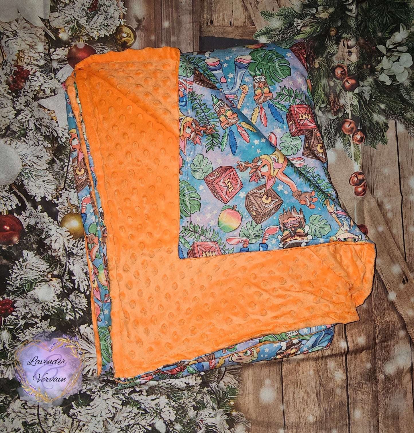 Minky blanket bloom size