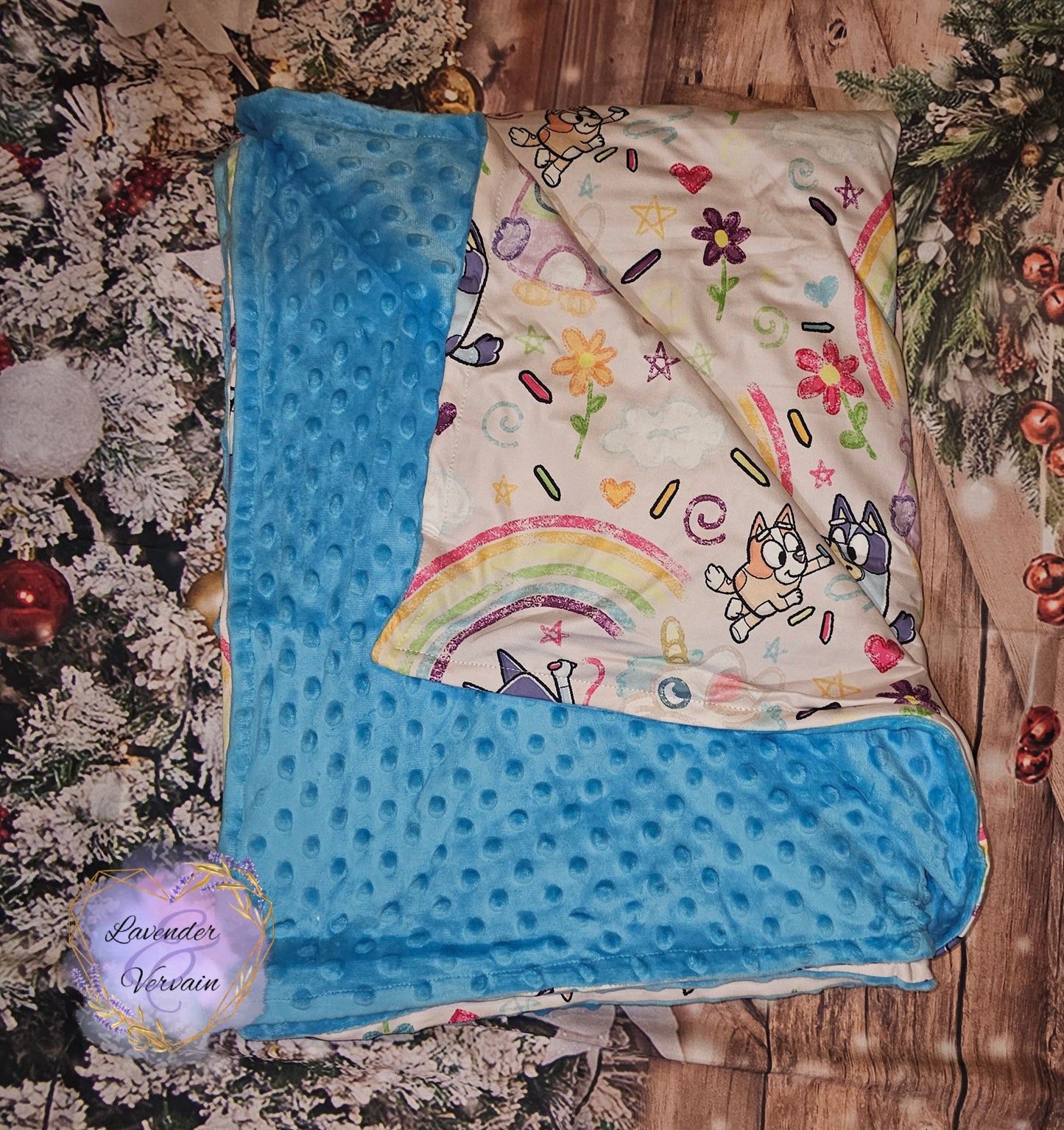 Minky blanket bloom size