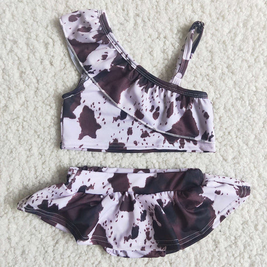 Girls cow swimsuits